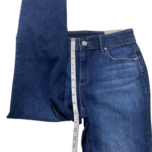 Chicos Secret Stretch Jeggings Women Dark Wash Jeans Sz 2 x30 NWT Ripped Denim - Picture 4 of 13